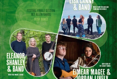 Irish Spring Festival 2023 am 11. März in der Festhalle Kahl mit Eleanor Shanley & Band, Lisa Canny & Band und Eimear Magee & Jordan Lively