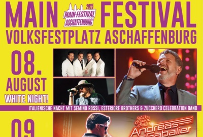 MAIN-FESTIVAL Aschaffenburg 2025 - vom 8. bis 10. August auf dem Volksfestplatz
